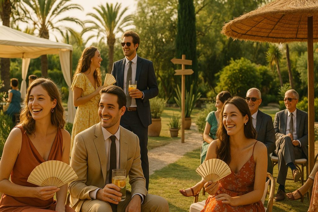 Coordinación de boda en Andalucía con invitados cómodos y felices