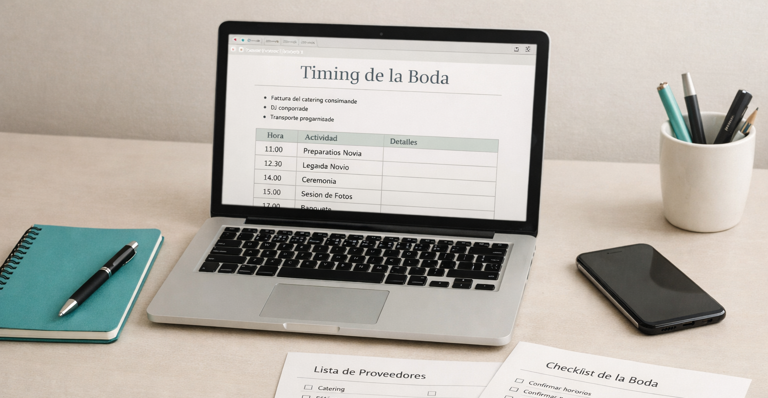 reunión final boda con proveedores